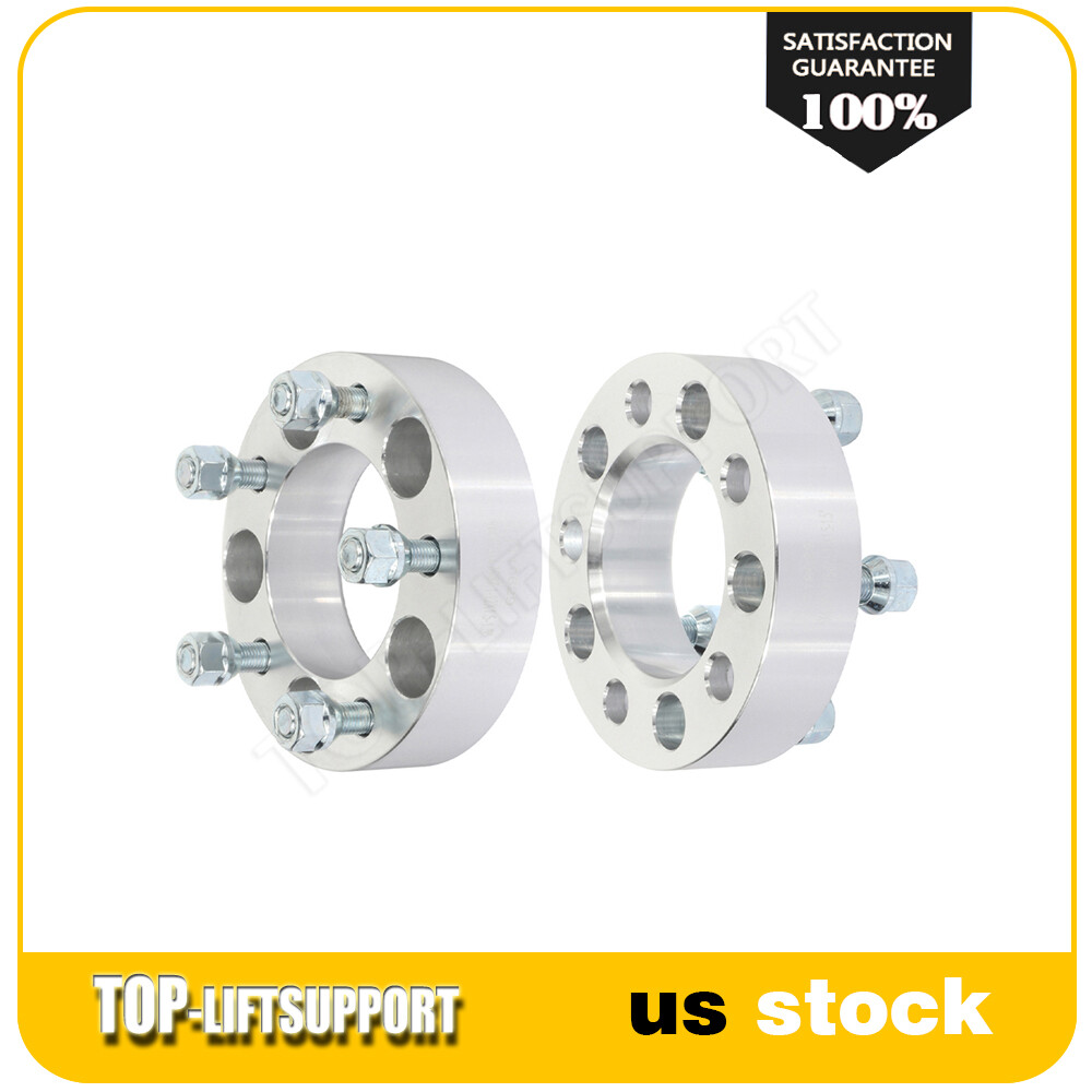 2x 1.5 Inch 5×4.75 Wheel Spacers 12×1.5 Fits Chevy S10 Blazer Pontiac Firebird