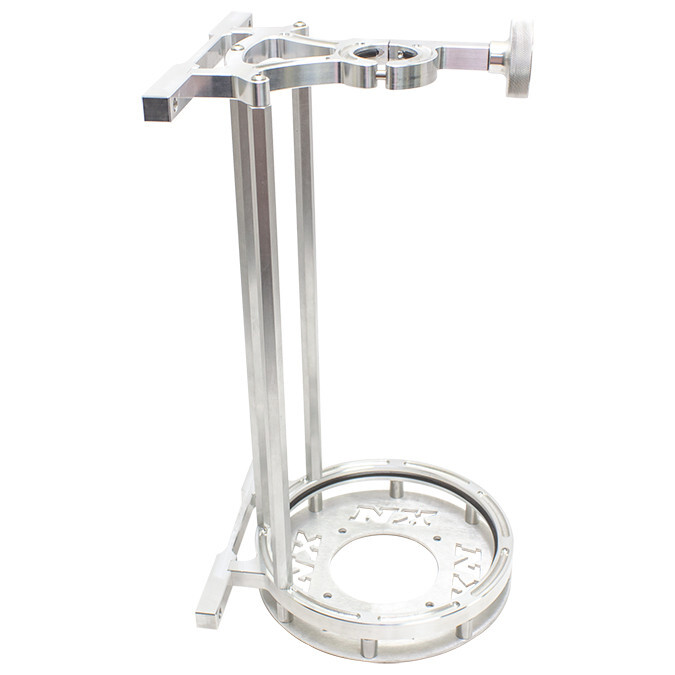 11108S-15 Nitrous Express StandUp Flat Mount Billet Nitrous Bottle Bracket- 15lb