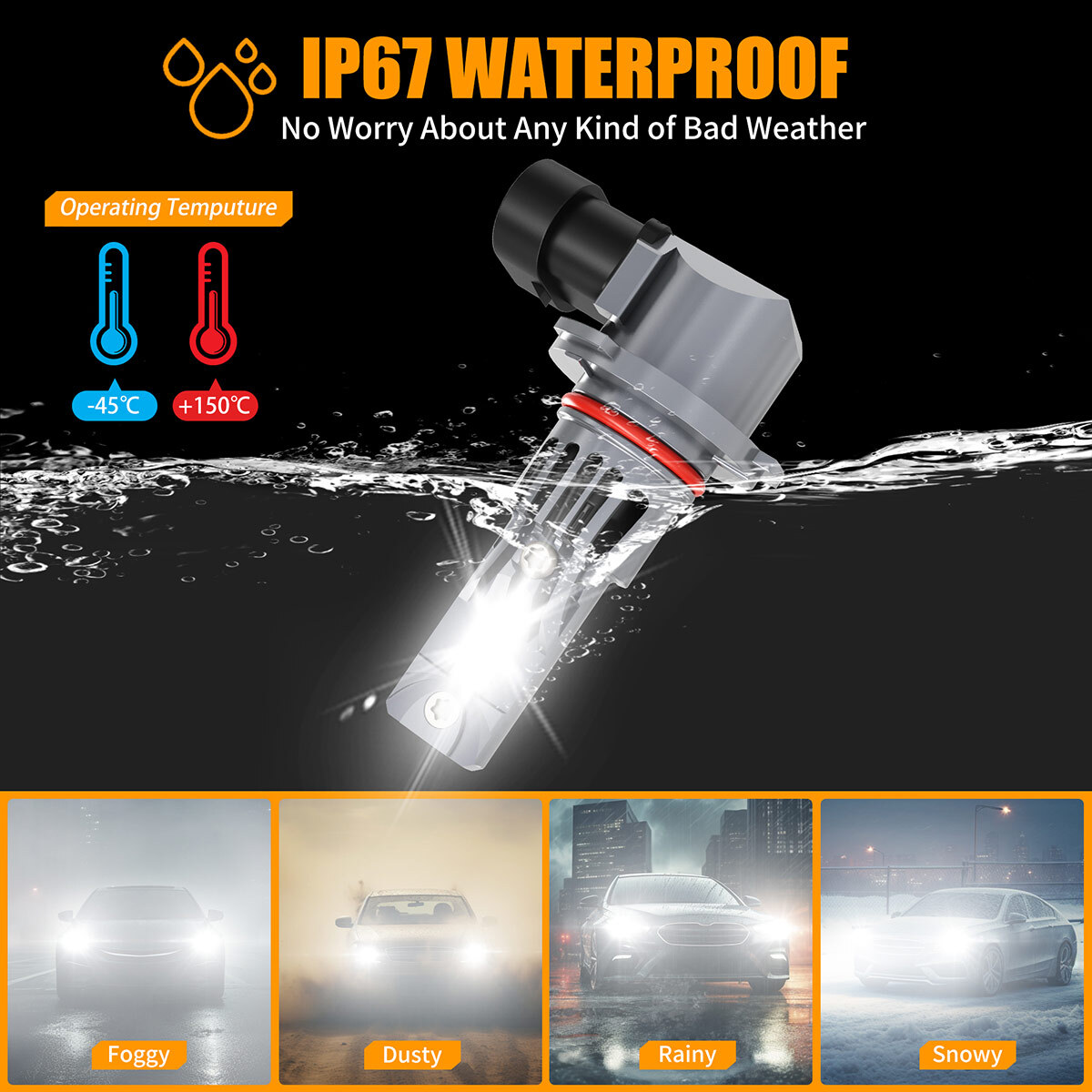 For Buick Regal GS LS Sedan 1997-2004 LED Headlight Hi-Low Fog Light Bulbs White