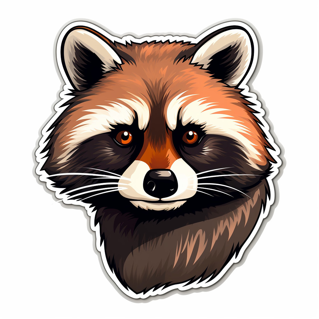 3 x car sticker raccoon funny animal sticker for car 9 x 9 cm