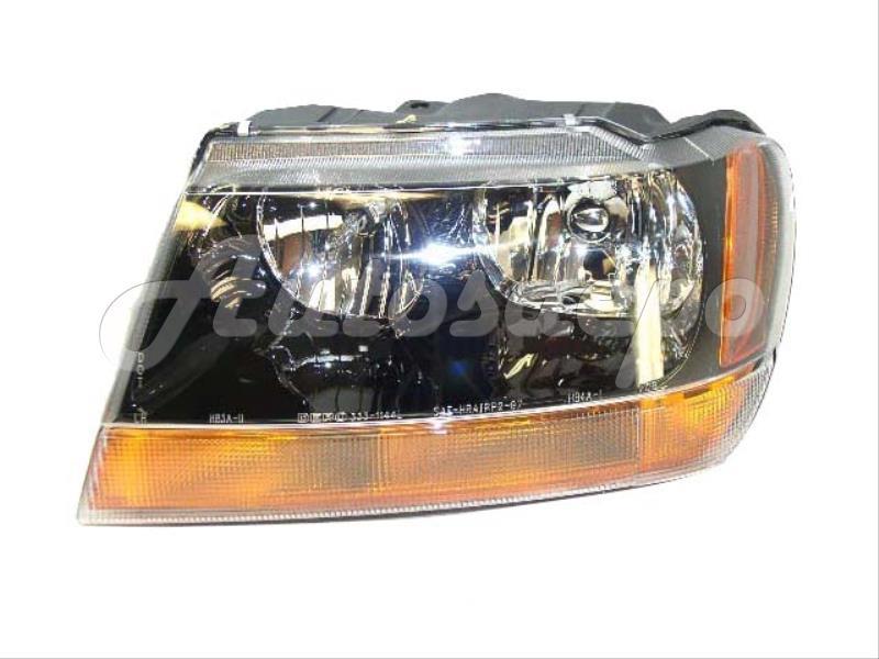 FOR 1999-2002 JEEP GRAND CHEROKEE LAREDO SPORT MODEL HEADLIGHT W/ BULB WIRED SET