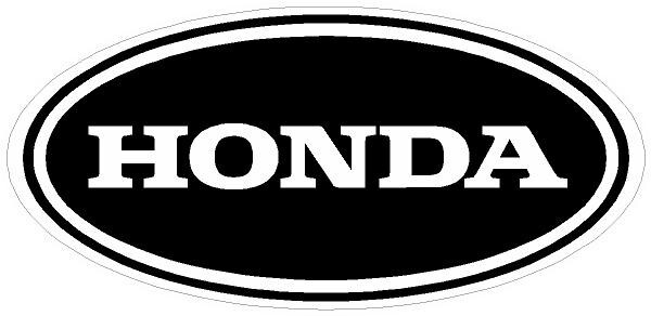 #241 (2) 3″ Black Honda Oval Racing Classic Vintage Decal Sticker LAMINATED