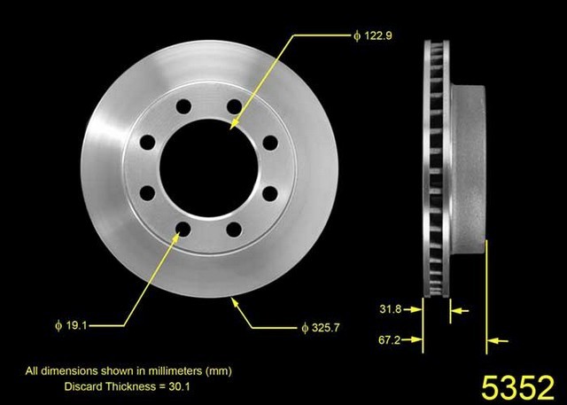 Bendix Premium Drum And Rotor Disc Brake Rotor P N Prt1663