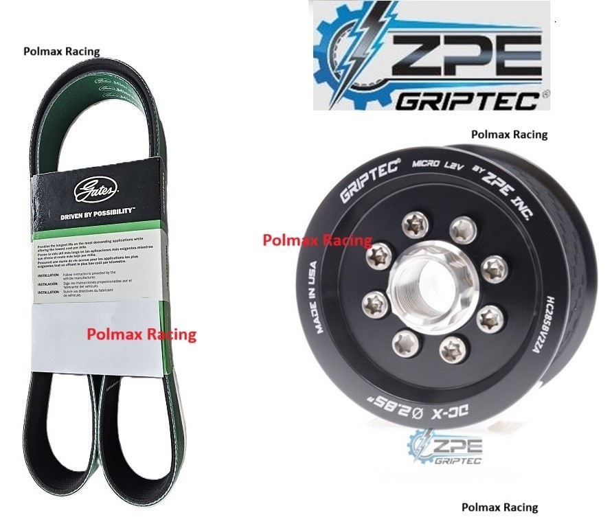 ZPE Griptec 2.85 supercharger pulley/ belt upgrade 2018-21 Trackhawk 6.2 Hellcat