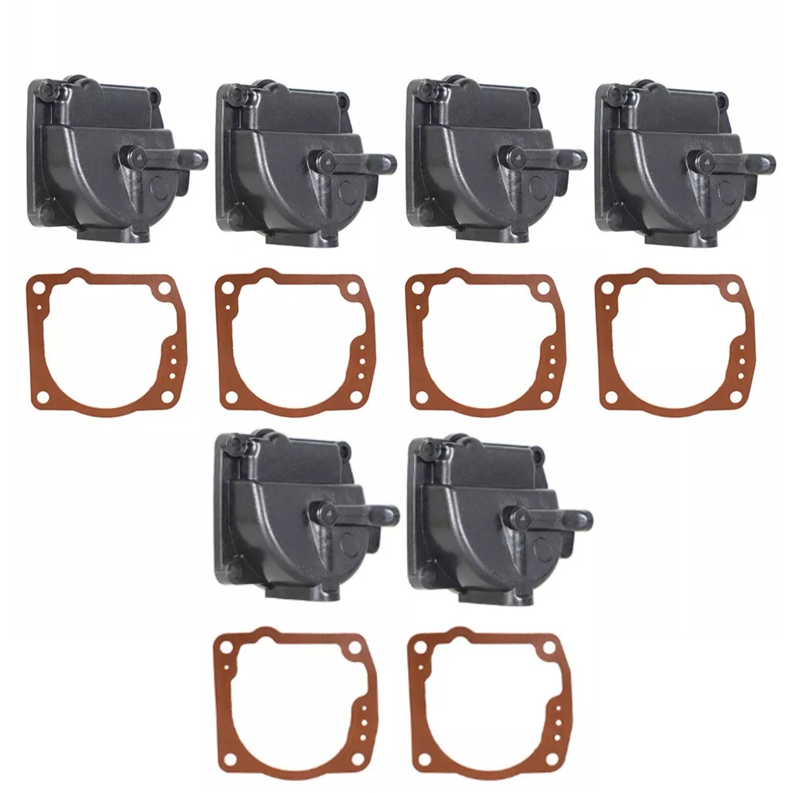 For Johnson Evinrude Carburetor Float Bowl Chamber 0433000 766418 w/Gasket 6Pcs