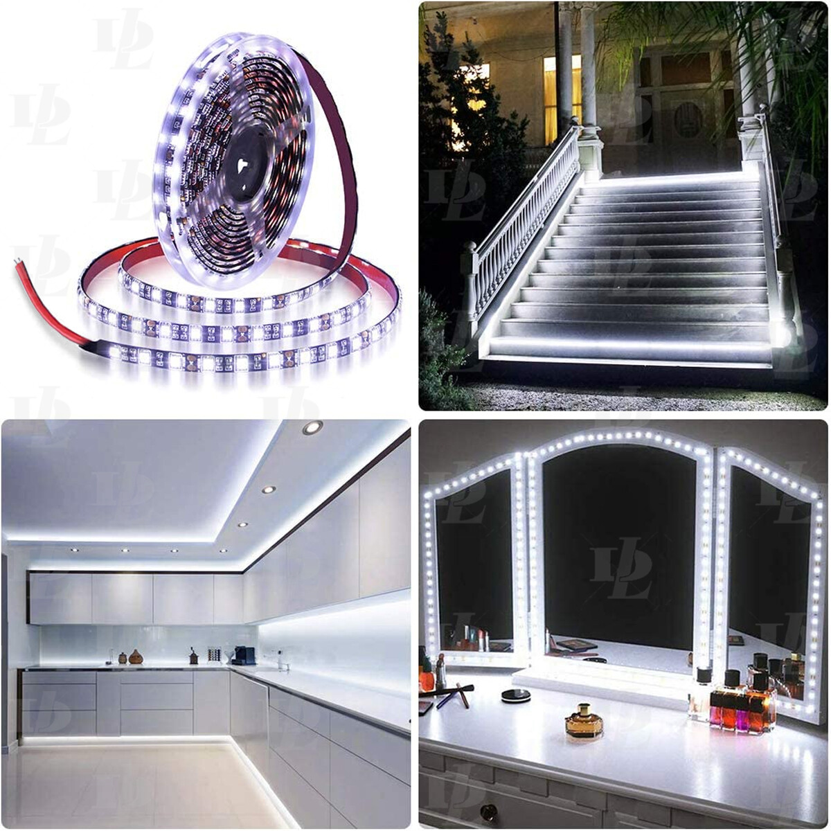 6000K White Waterproof RV Exterior Awning Strip Lights, RV Outdoor Lights16.4 FT
