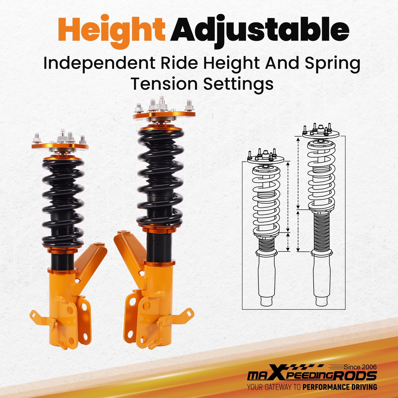 Coilovers Adjustable Damper for Honda Civic 2001 2002 2003 2004 2005 Shock Strut
