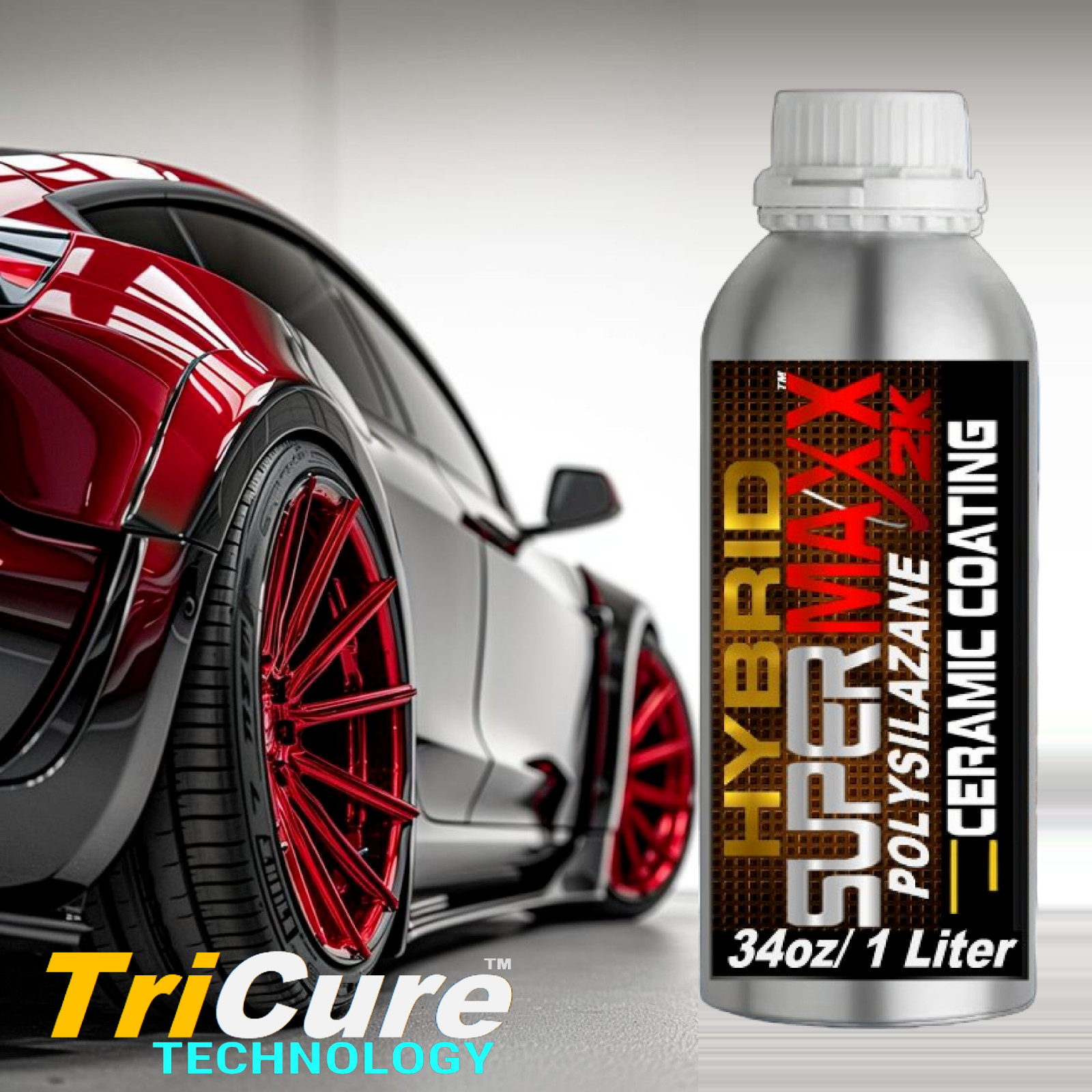 CERAMIC CAR COATING “PRO GRADE” 2K HYBRID TRICURE POLYSILAZANE HIGH GLOSS – “KIT