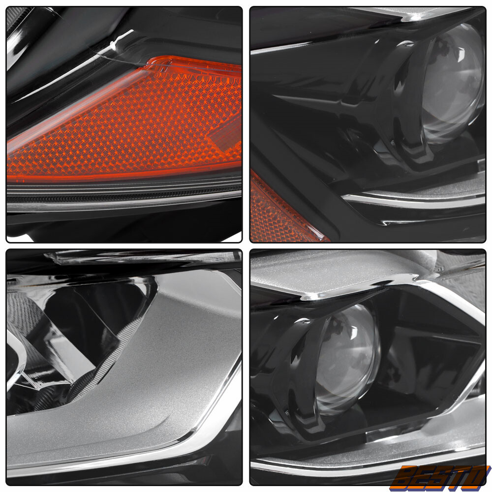 For 2014-2016 Nissan Rogue headlight Set Driver and Passenger Headlamps New LED