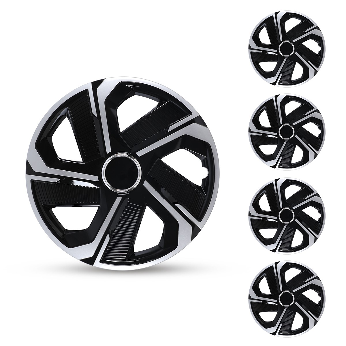 16″ Set of 4 Snap On Full Hub Caps Wheel Covers Fit for R16 Tire & Steel Rim NEW