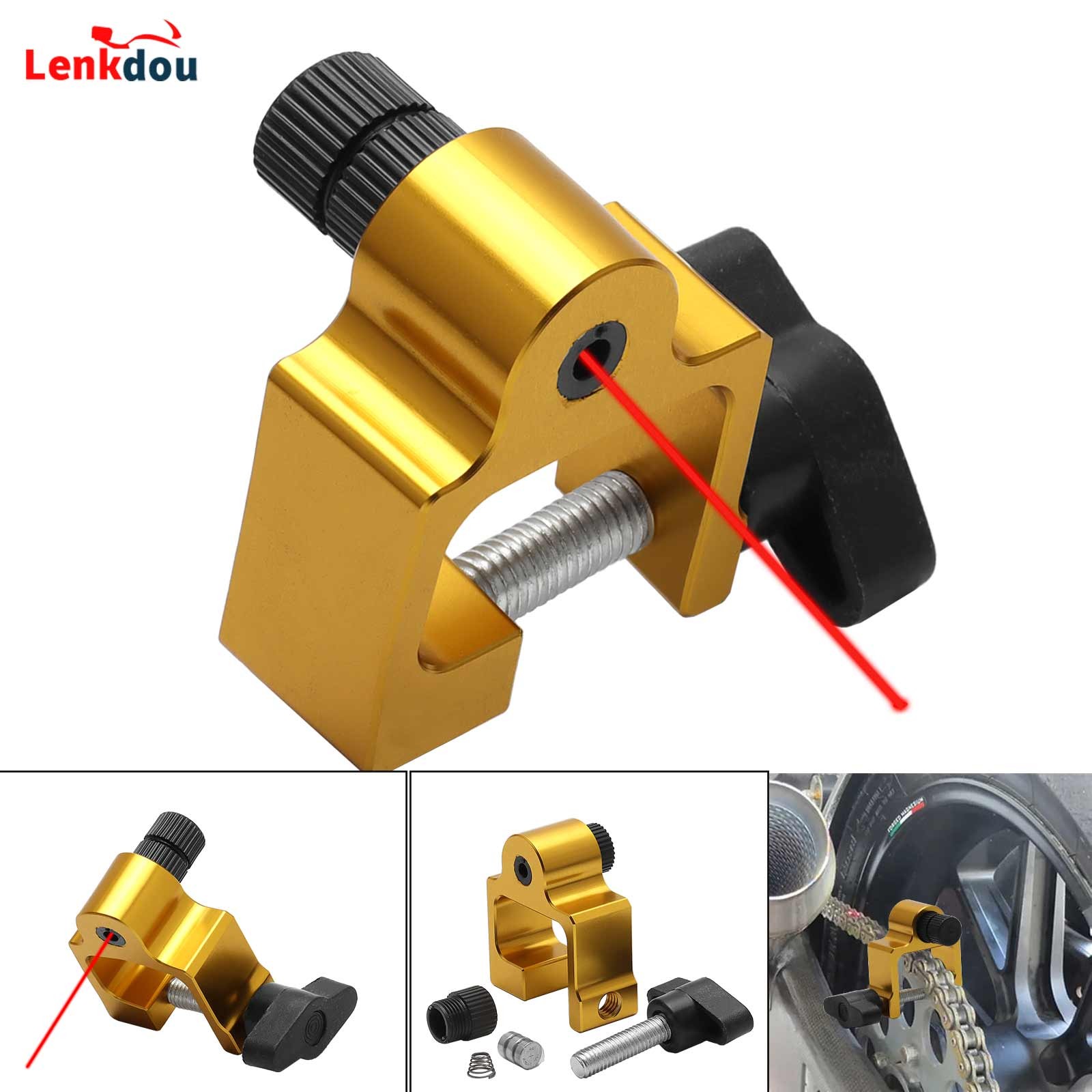 Laser Chain & Sprocket Alignment Tool For Motorcycle ATVs Go Kart Universal Fits