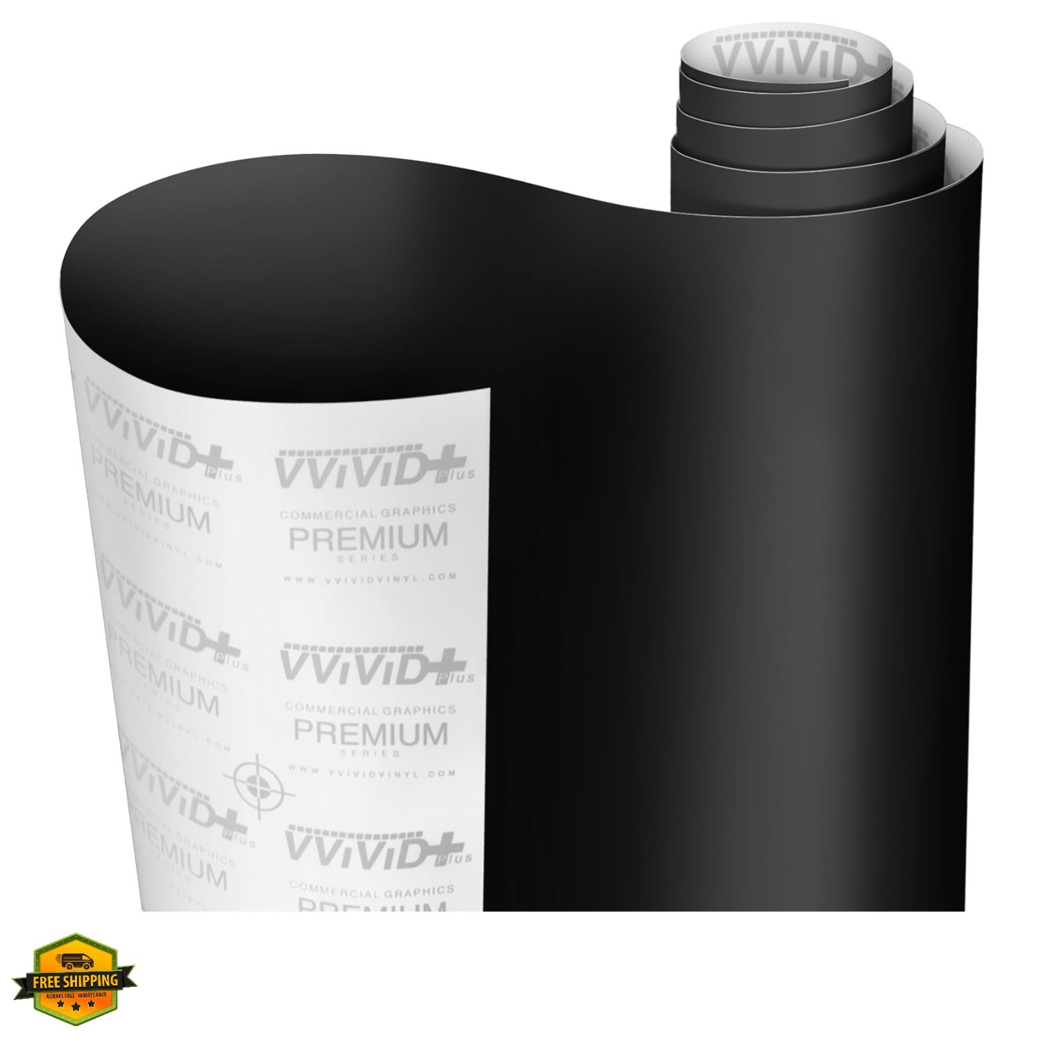 Black Matte Car Wrap Vinyl Roll with Air Release 3MIL-8 0.5FT X 5FT