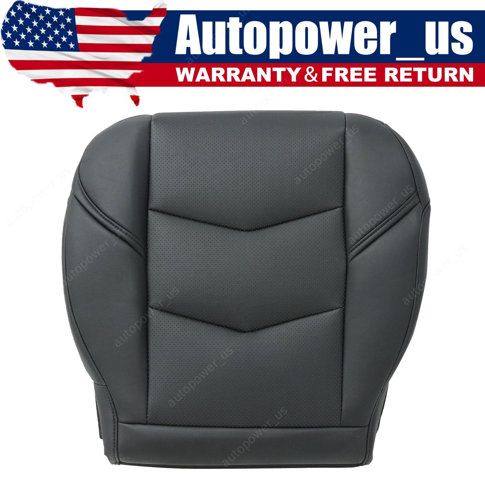 For 2015-2020 Cadillac Escalade ESV Driver Bottom Perforated Seat Cover Black