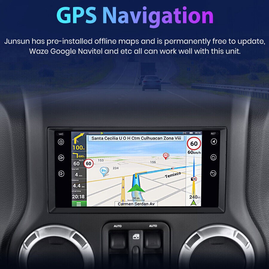 7″ Para 2007-2012 Dodge Nitro Android 14.0 GPS Apple Carplay Stereo Radio