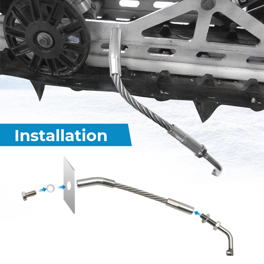 For Snowmobile Ice Scratchers w/ Carbide Tips Snow Scratcher Reverse Compatible