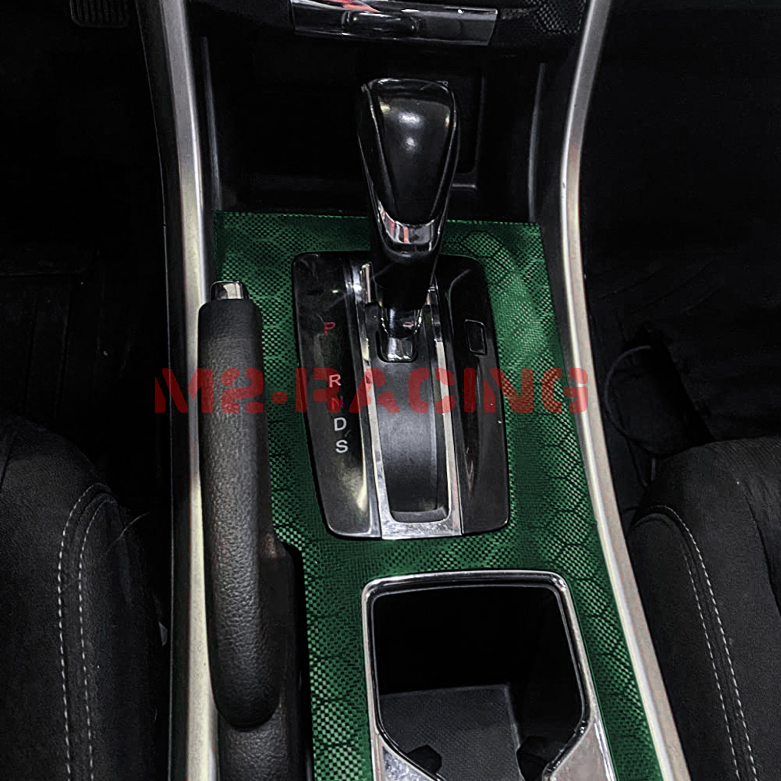 PET Honeycomb Carbon Fiber Satin Venom Green Hex Vehicle Vinyl Wrap Decal Sheet