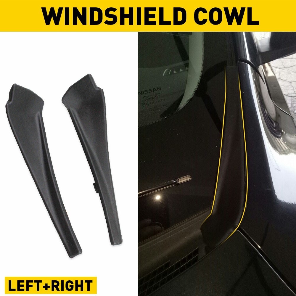 2Pcs Front Wiper Side Cowl Extension Covers For Nissan Rogue 2014-20 66895-4CL0A