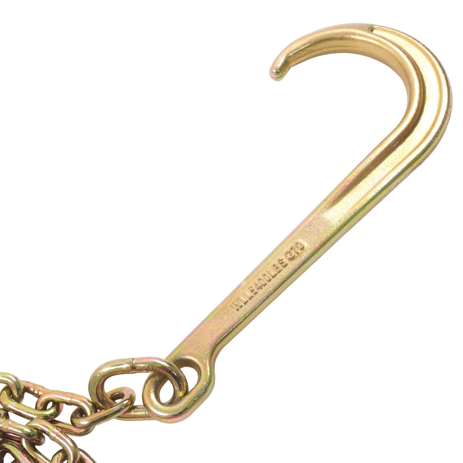 4 Pieces 4700Lbs J Hook Chain Tow Chain 5/16″×8′ G80 With 15″ JRT Hook Grab Hook