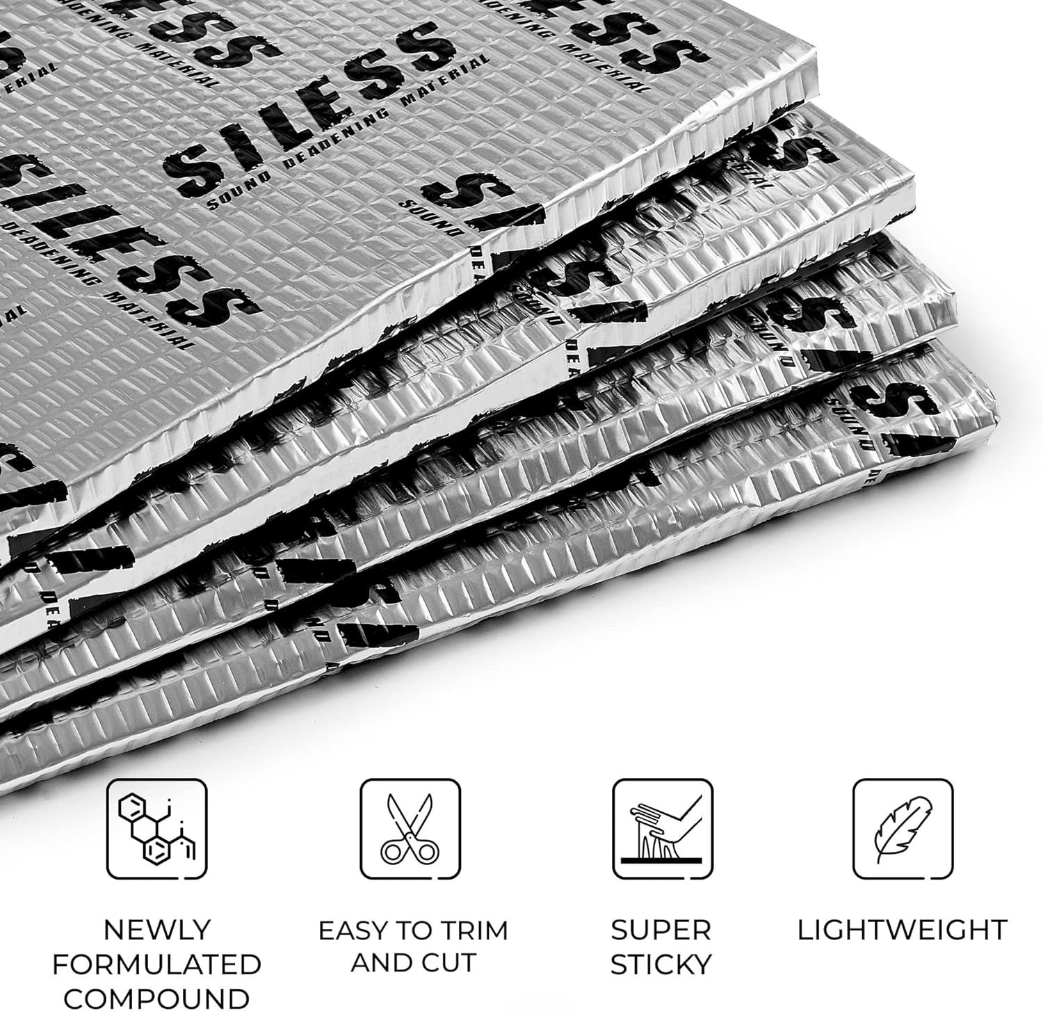 80 mil 2mm 18 sqft 1.7 sqm Car Sound Deadening mat – Butyl Automotive Sound D…