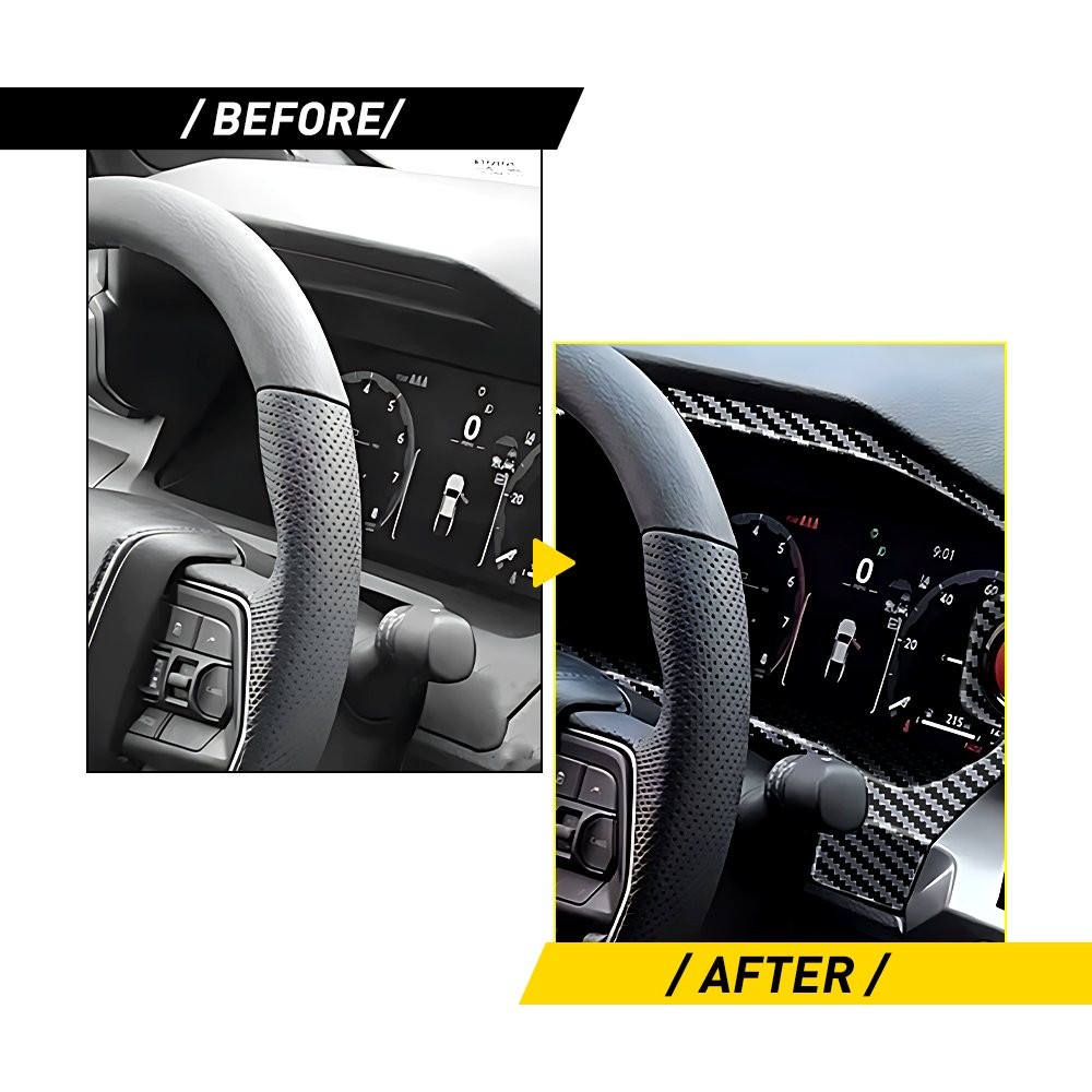 Carbon Fiber Inner Dashboard Panel Frame Trim Fits Toyota Tacoma 2024-2026 1-5X