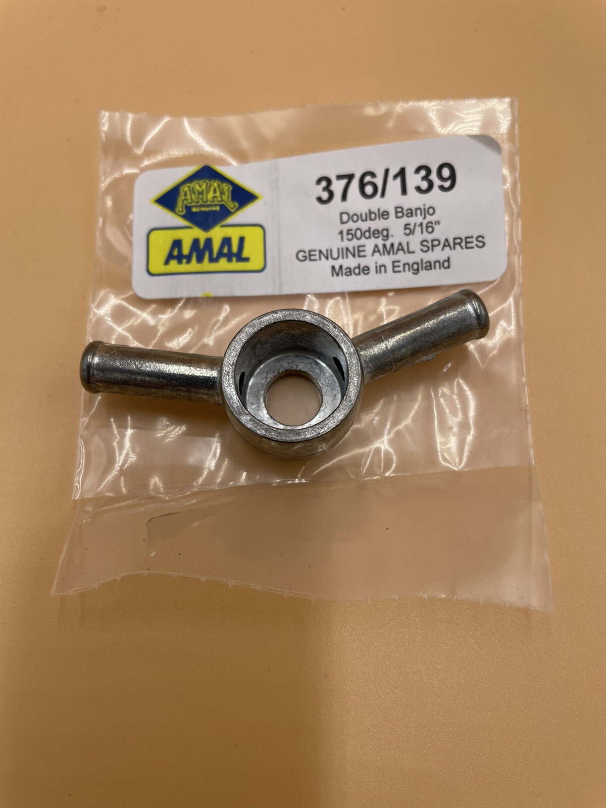 AMAL 150 DEGREE FUEL BANJO TRIUMPH BSA NORTON 376/139 CARBURETOR GAS TANK