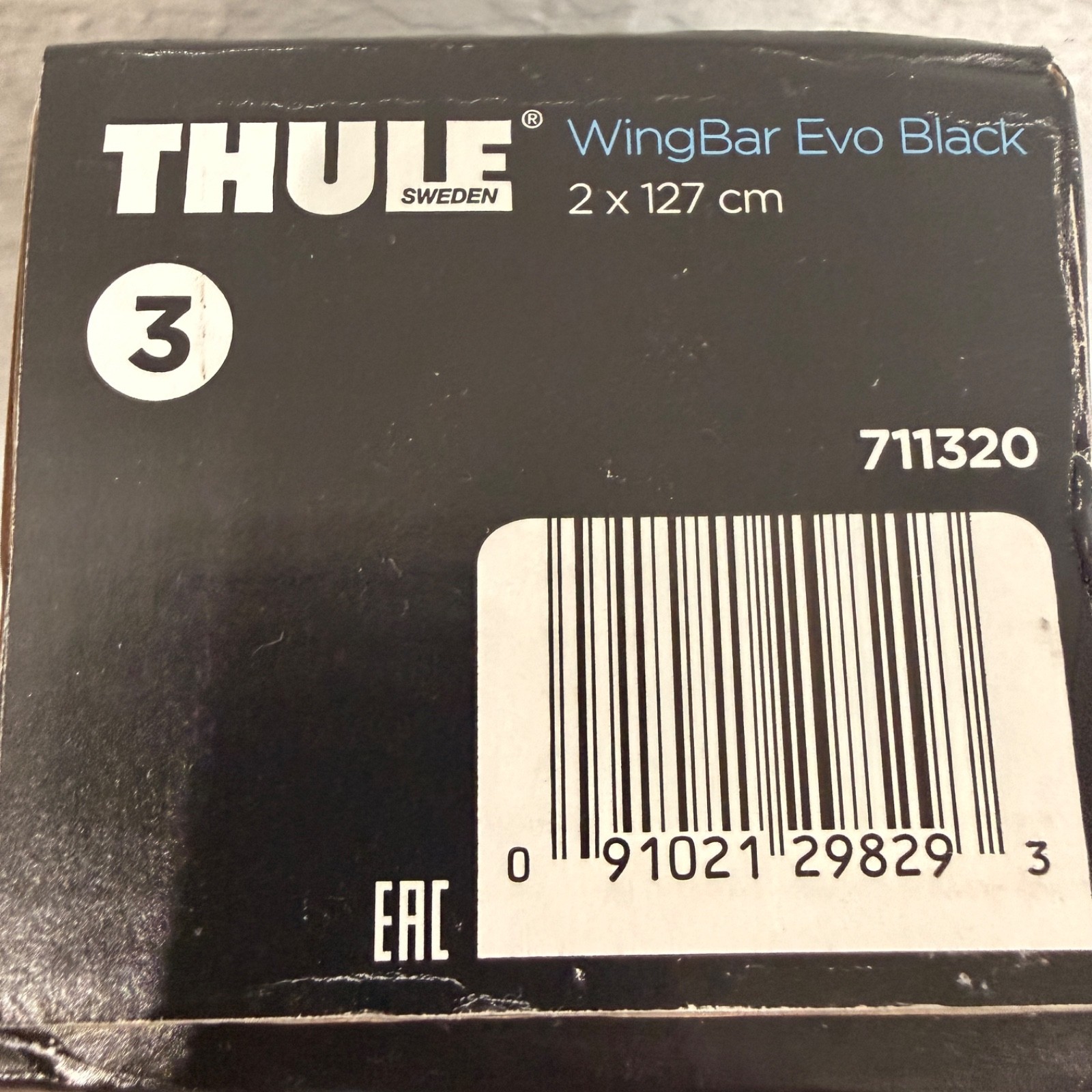Thule WingBar Evo 127 (50in.) BLACK 711320 (2 Pack) _ BRAND NEW!