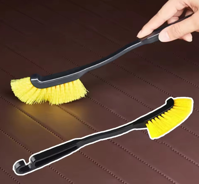 1pc Car Wheel Tire Rim Brush Curved Flexible Hub Cleaner Detailing Tool – NEW