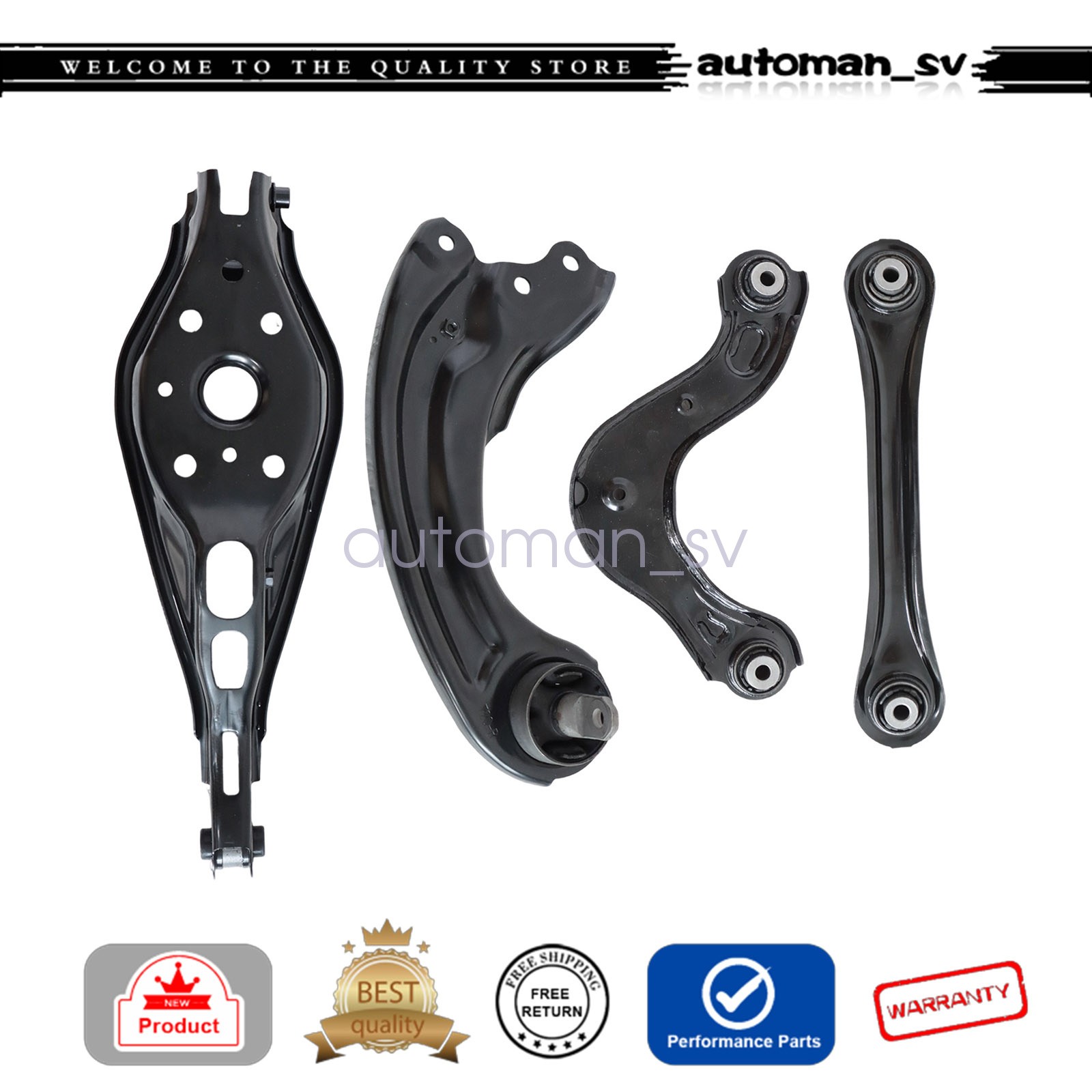 52370-TGH-A00 4*Fit 2022-2024 Honda Civic Rear Right Upper & Lower Control Arm