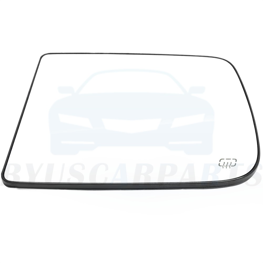 Left Side Heated Door View Flat Mirror Glass W/Base For 2010-2019 Dodge RAM 1500