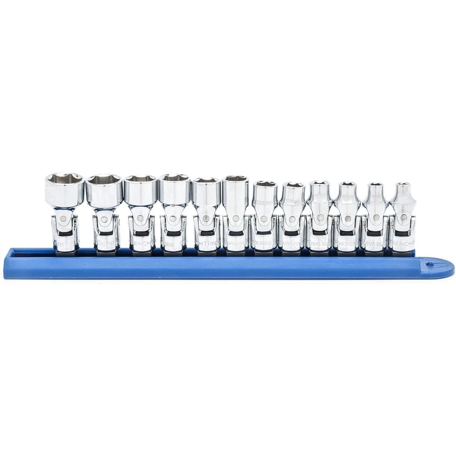 GEARWRENCH 12 Pc. 1/4″ Drive 6 Pt. Flex Socket Set, Metric – 80311