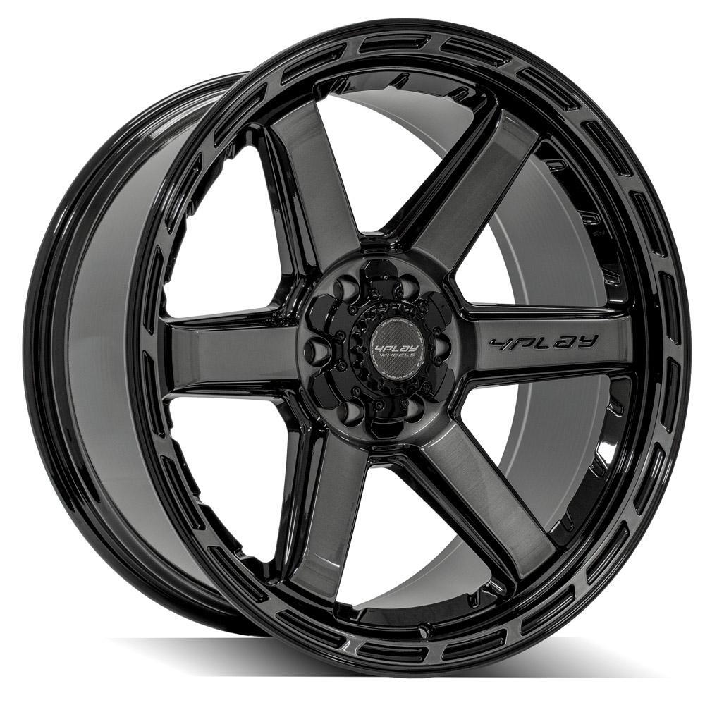 4PLAY Gen3 4P63 22×10 6x135mm 6×5.5 -18et in Brushed Black Wheel