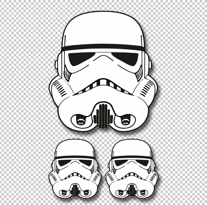 3x Storm Trooper Helmet Sticker Decal 3M USA MADE Wall Window Car STAR WARS