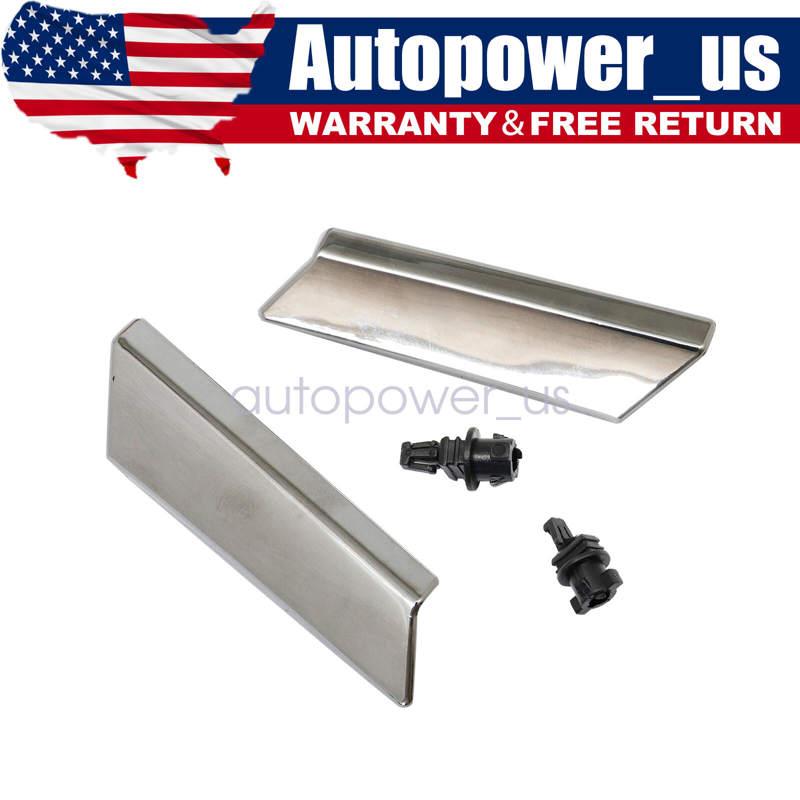 Fit LEXUS GS300 GS350 2006-2011 L&R Car Headlight Washer Nozzle Cover Chrome