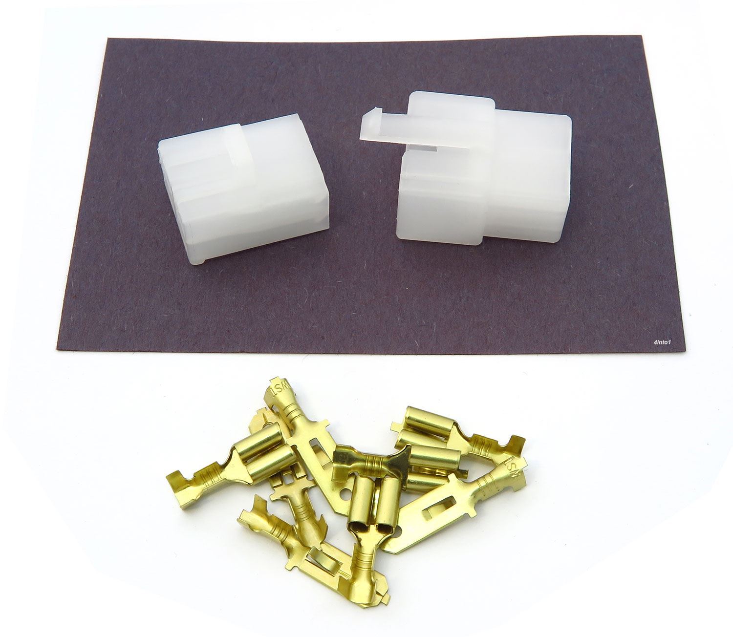 Locking Connector Kit Set – 6.3mm – .250″ Series – 4 Pin – Honda CB Motorcycle
