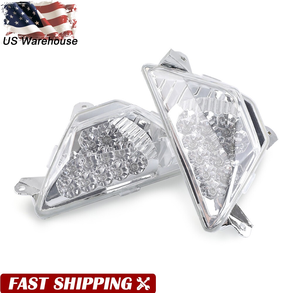 Front Turn Signal Indicator Light Blinker Flush For KAWASAKI Ninja EX300/400/650