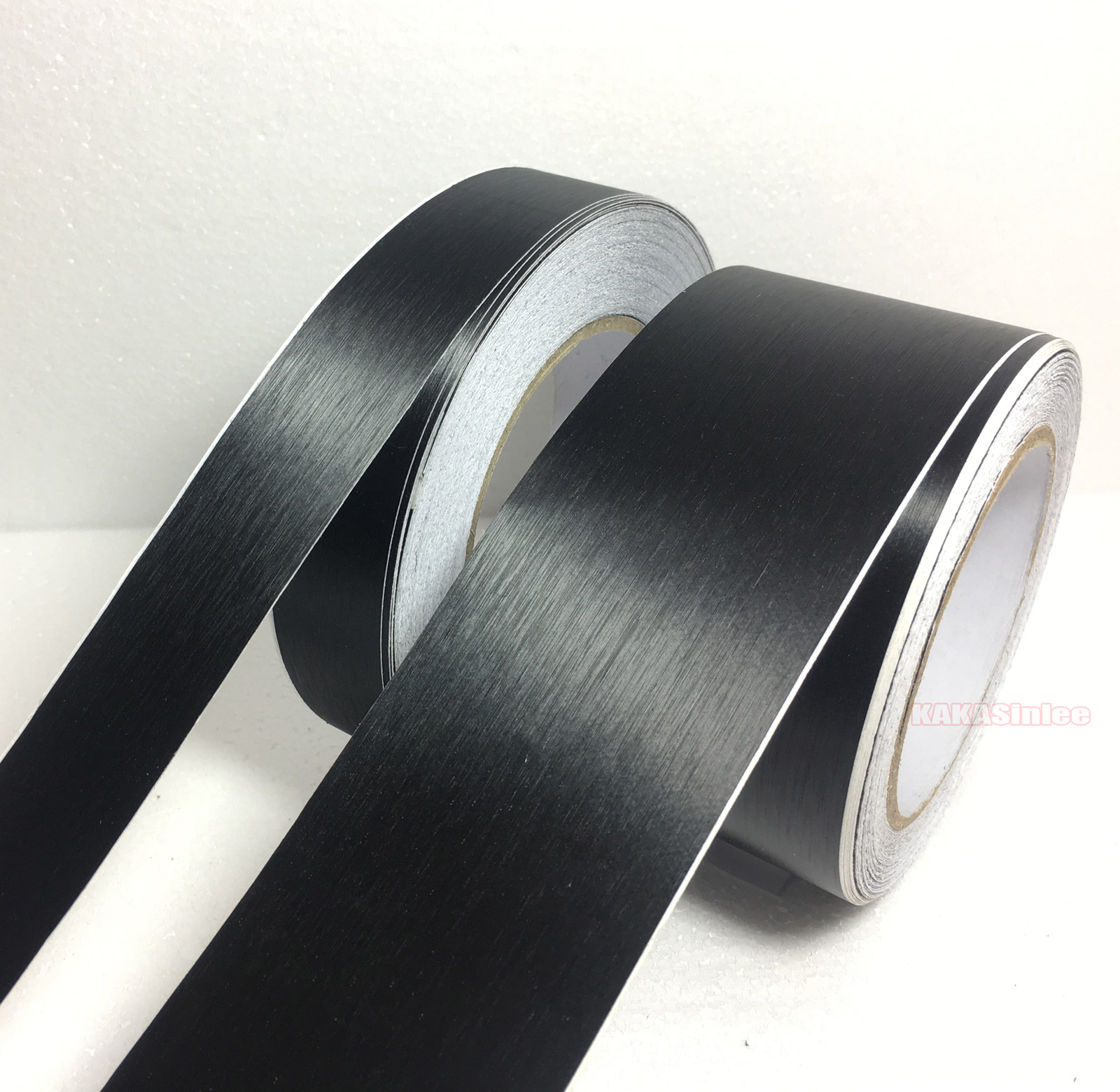 Black Car House Wall Metal PVC Brushed ALUMINUM Vinyl Wrap Sticker Tape Strips