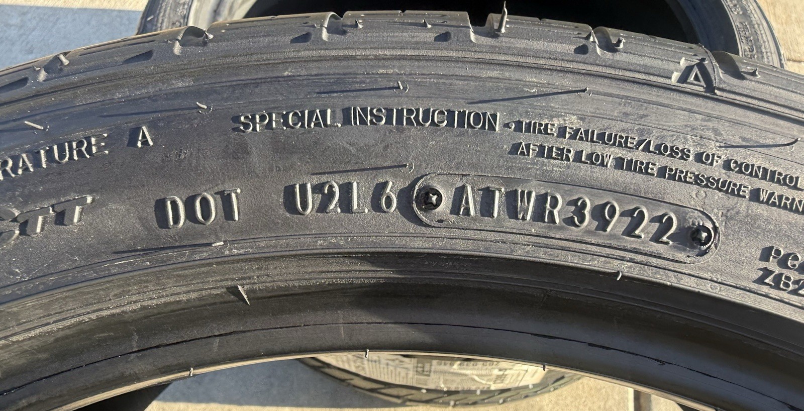 TWO BRAND NEW 285/35R20 Dunlop SP Sport 7010 A/S DSST Nissan GTR Run Flat Tires!