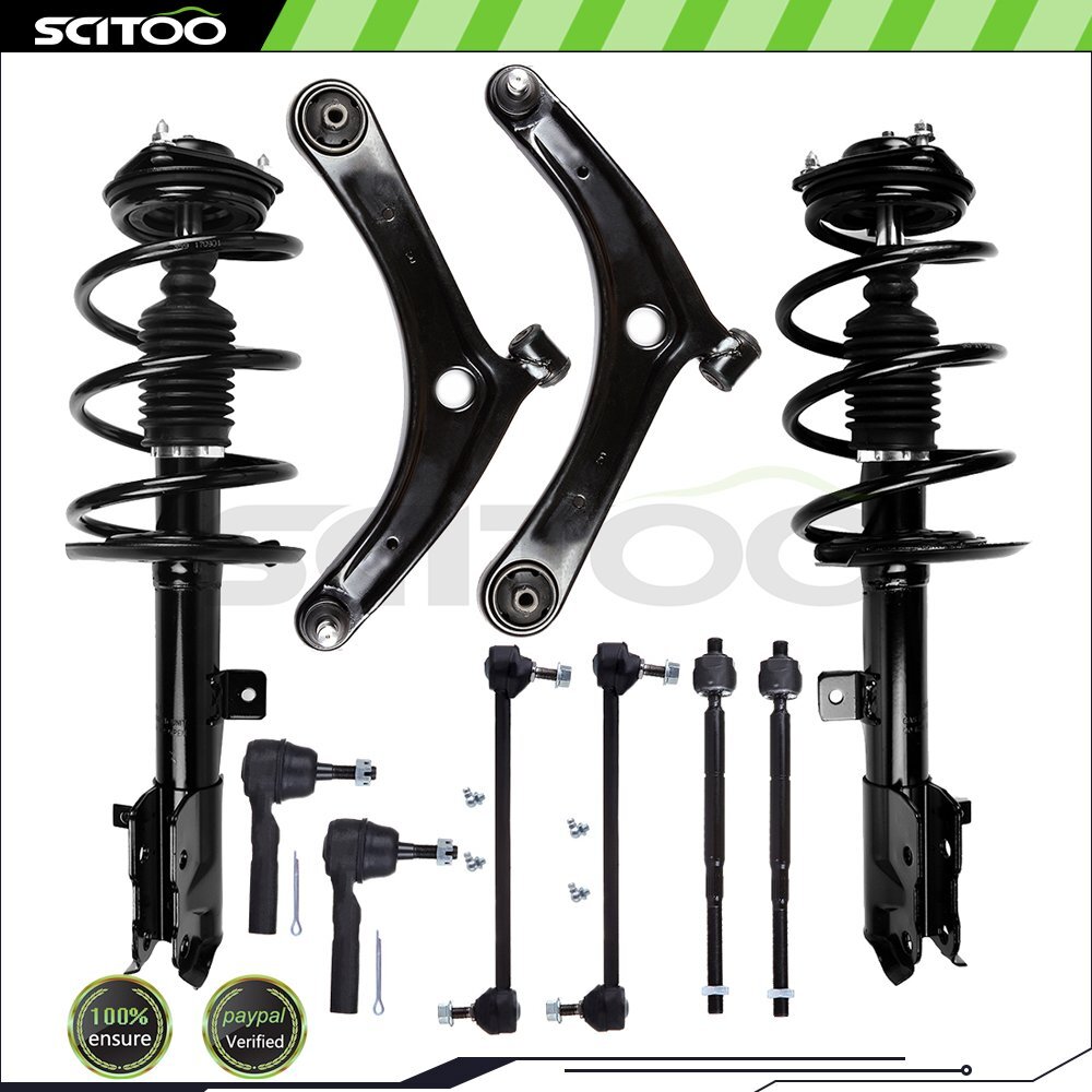For Jeep Compass Patriot 2007-2012 Front Strut Sway Bar Control Arm Tie Rod Kit