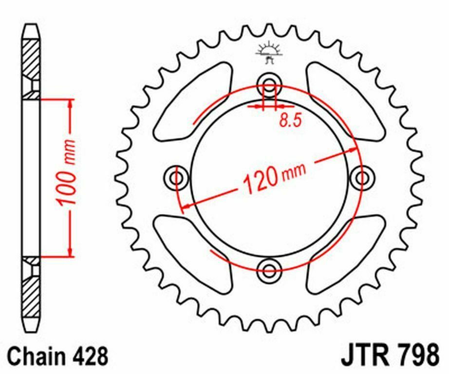 Yamaha YZ85 02-15 JT and DID 428 14/47 Chain and Sprocket Kit