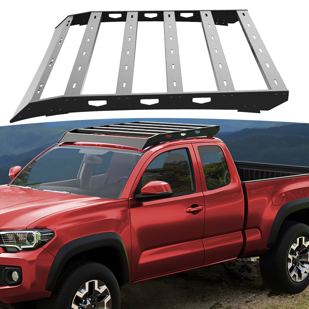Roof Rack Cargo Luggage Carrier Fits Toyota Tacoma Access Cab 2005-2023 Hardtop