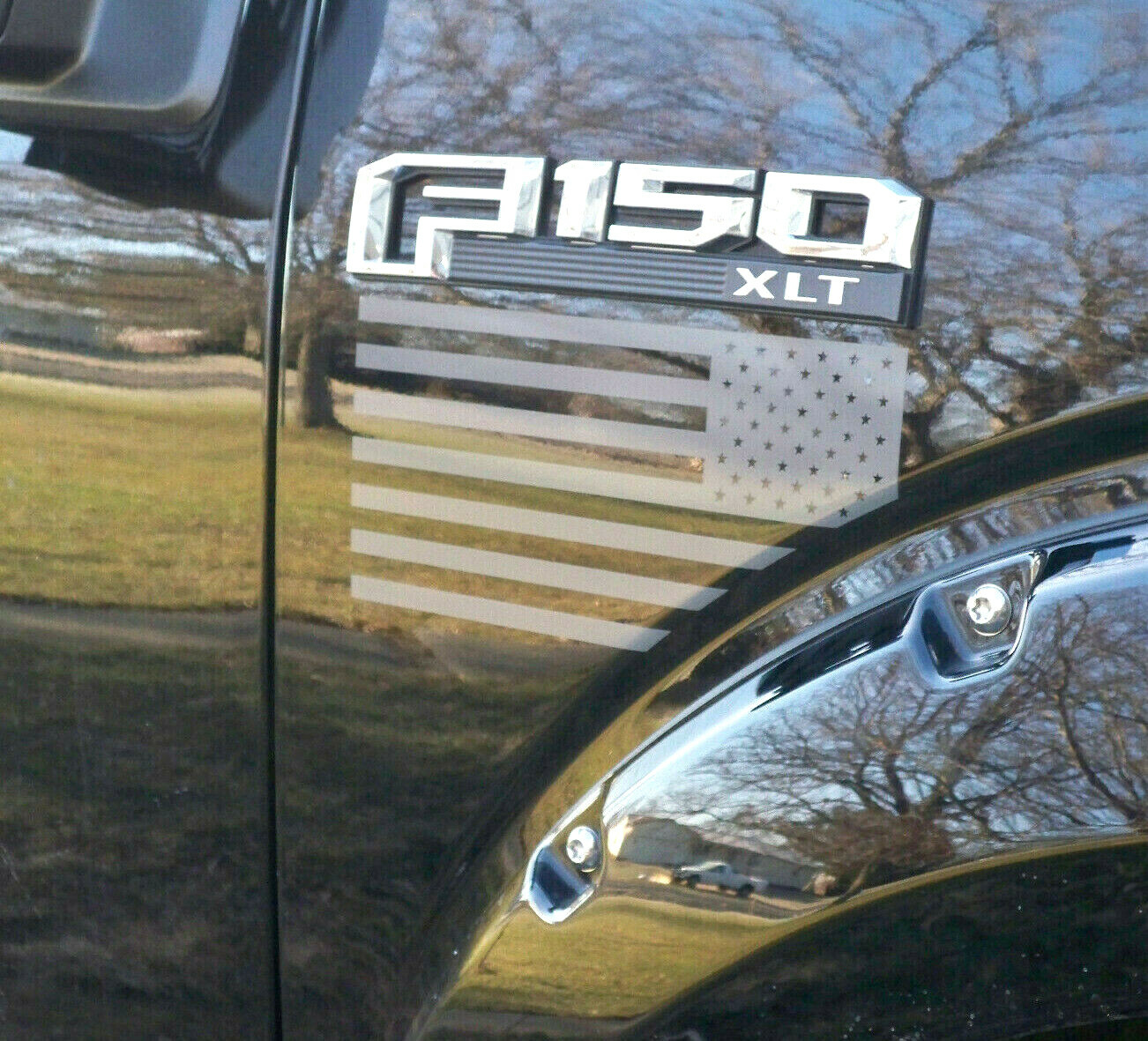 American Flag Fender Decals | Patriotic USA Stickers | Fits F-150 2015-2020
