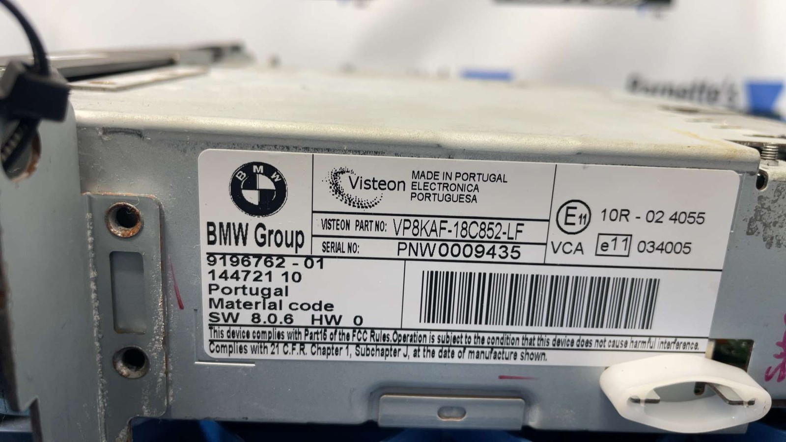08 09 10 BMW 528I Audio & Visual Equip.(radio) Am-fm-cd Receiversedan
