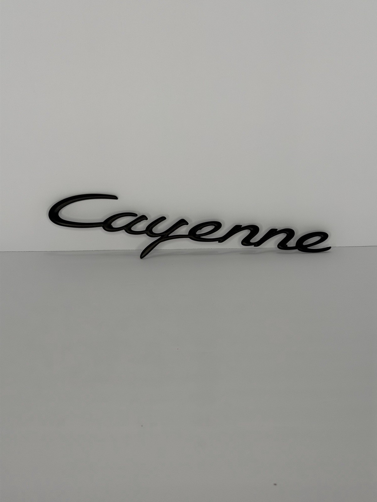 2008 2009 2010 Porsche Cayenne Rear Lift Tail Gate Hatch Emblem Script Black OEM