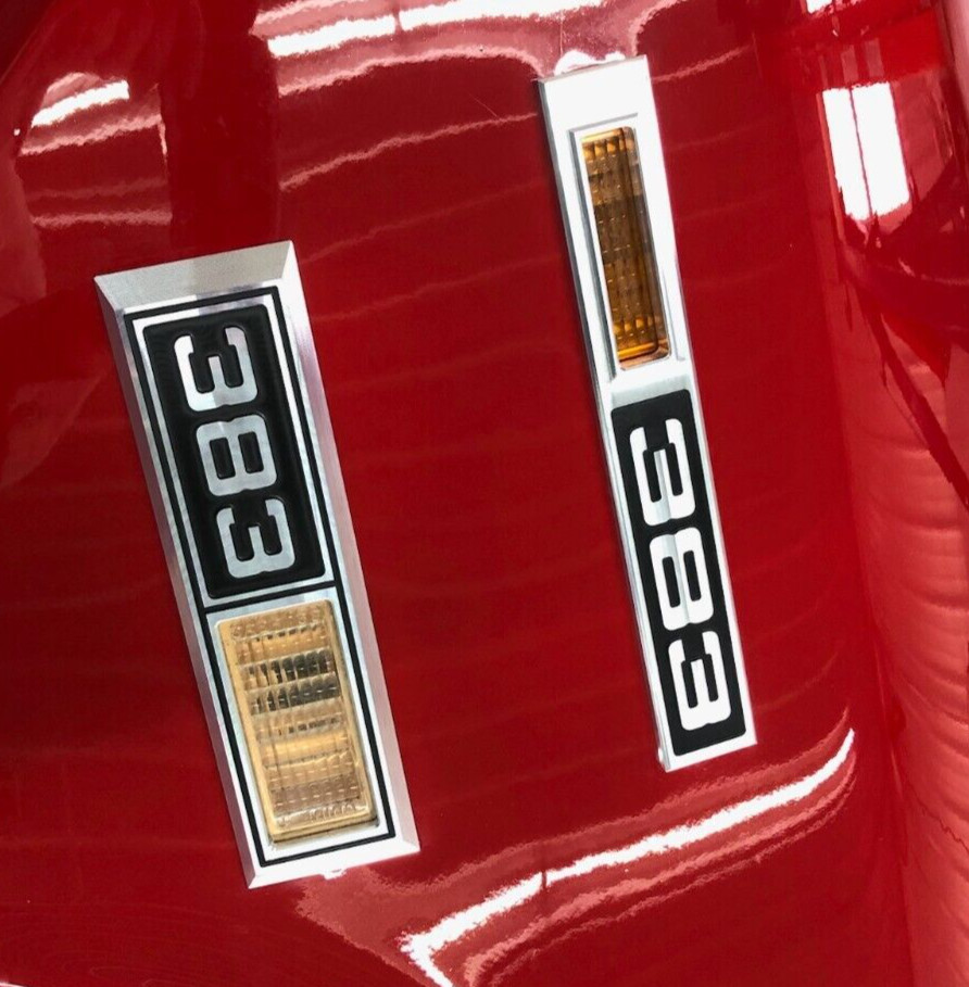 1968 Chevelle Impala Nova ‘454’ Emblem Marker Light Bezel Front Fender Billet