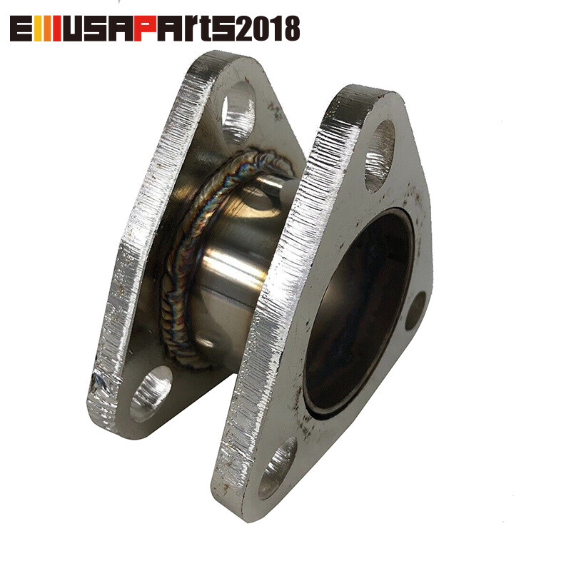 New Brand 1x 2.25″ 3 bolts Mild Steel for Exhaust Pipe Extension Flange Adapter