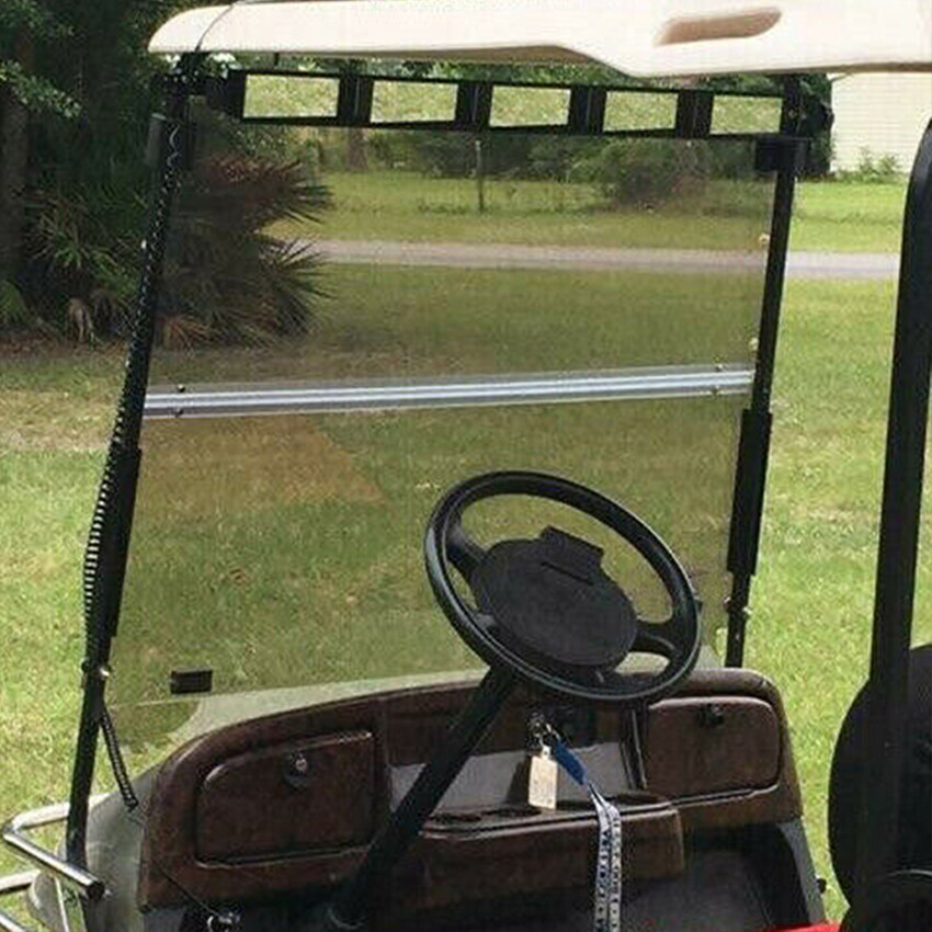Golf Cart Fold Down Tinted Windshield Windscreen For EZGO TXT 1994-2013 2014