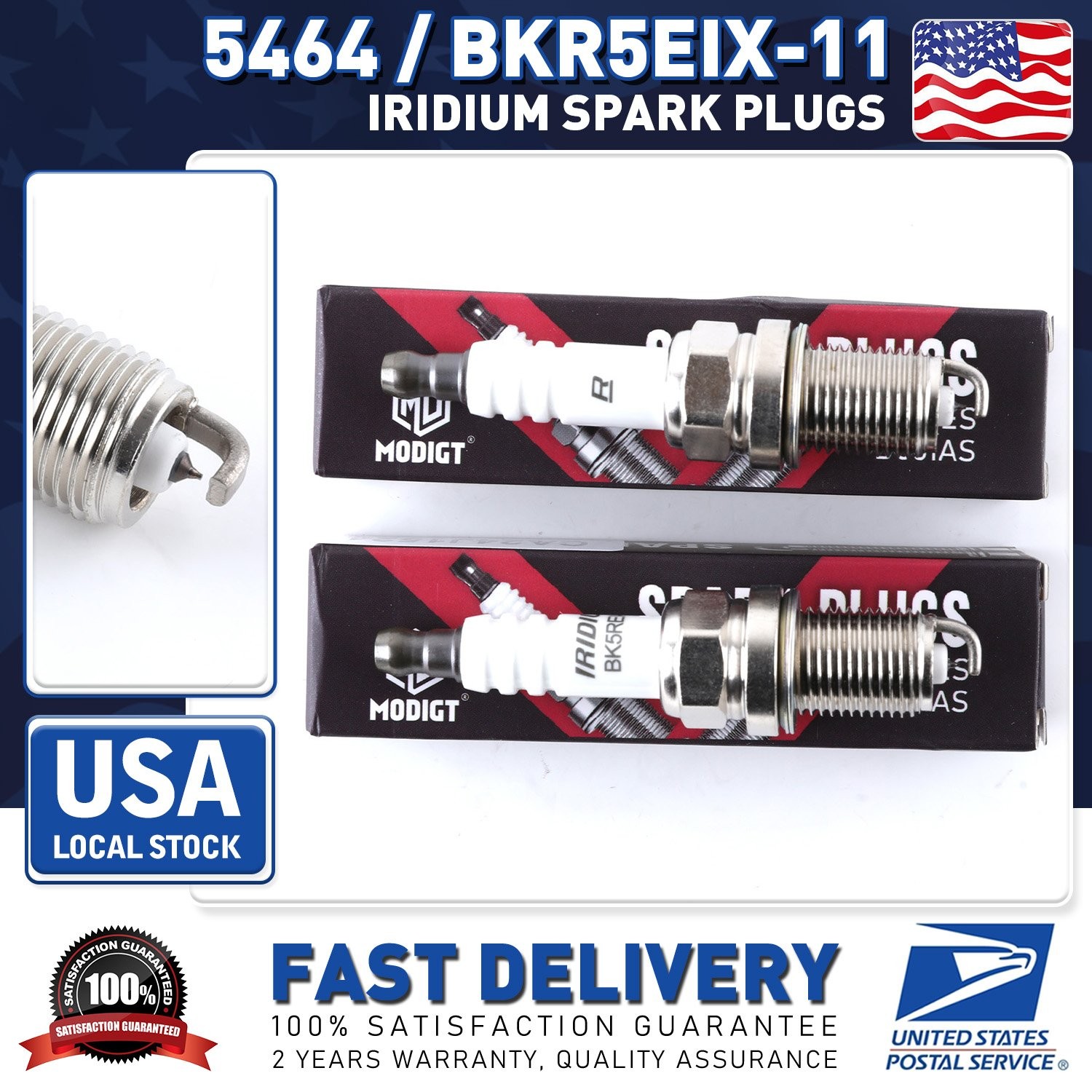 Set of 6 Premium 5464/ BKR5EIX-11 Iridium Spark Plugs Kit – New And High Quality