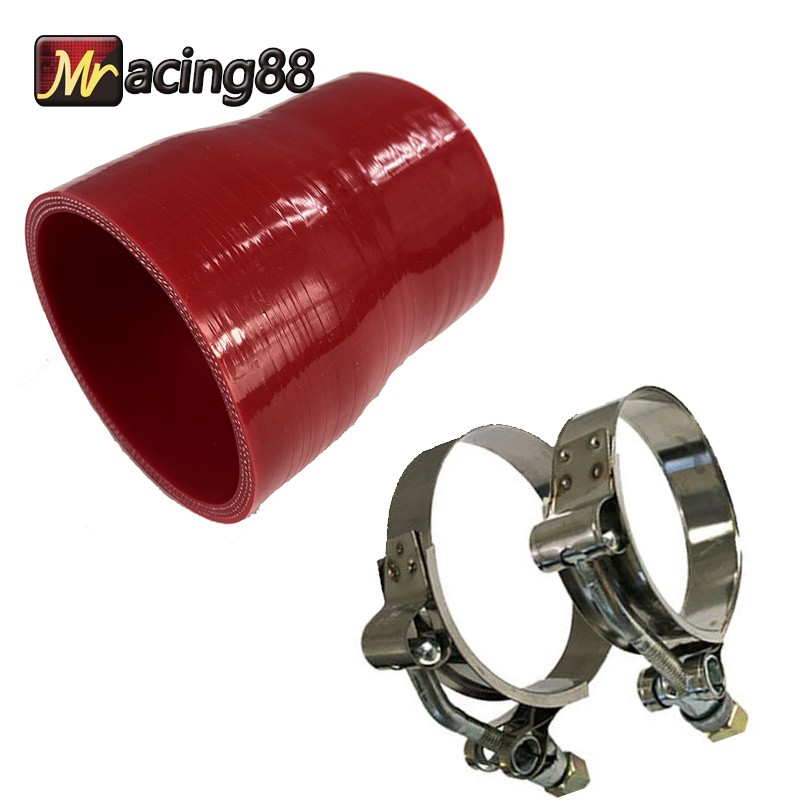 1x 2.25″ to 2.5″ Turbo/Intake/Intercooler Silicone Coupler Hose Red +2x T-Clamp