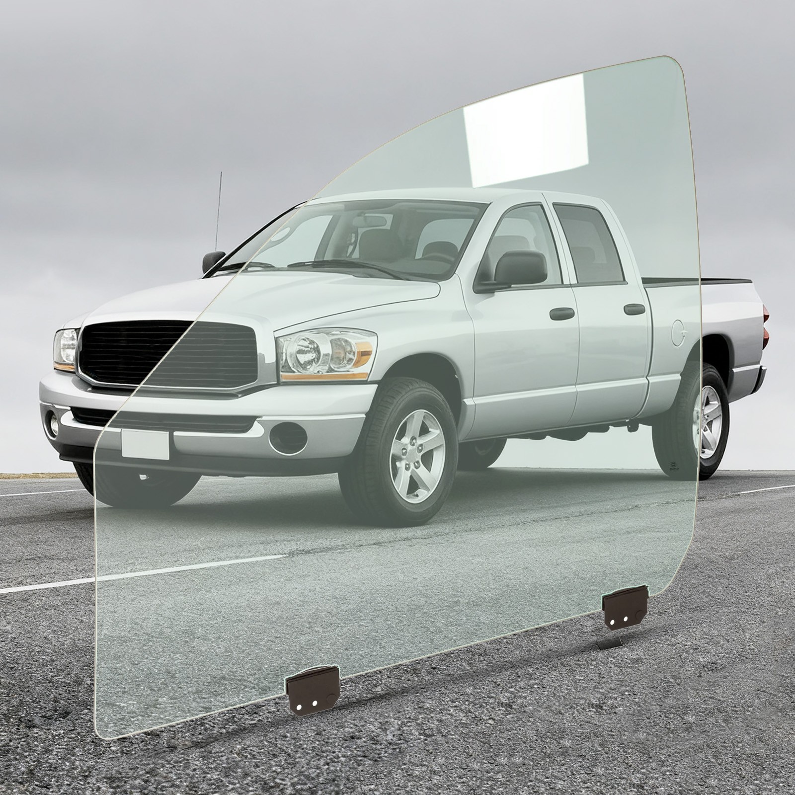 Driver Left Front Side Door Glass Fit 02-08 Dodge Ram 4Dr 1500 03-09 2500 3500