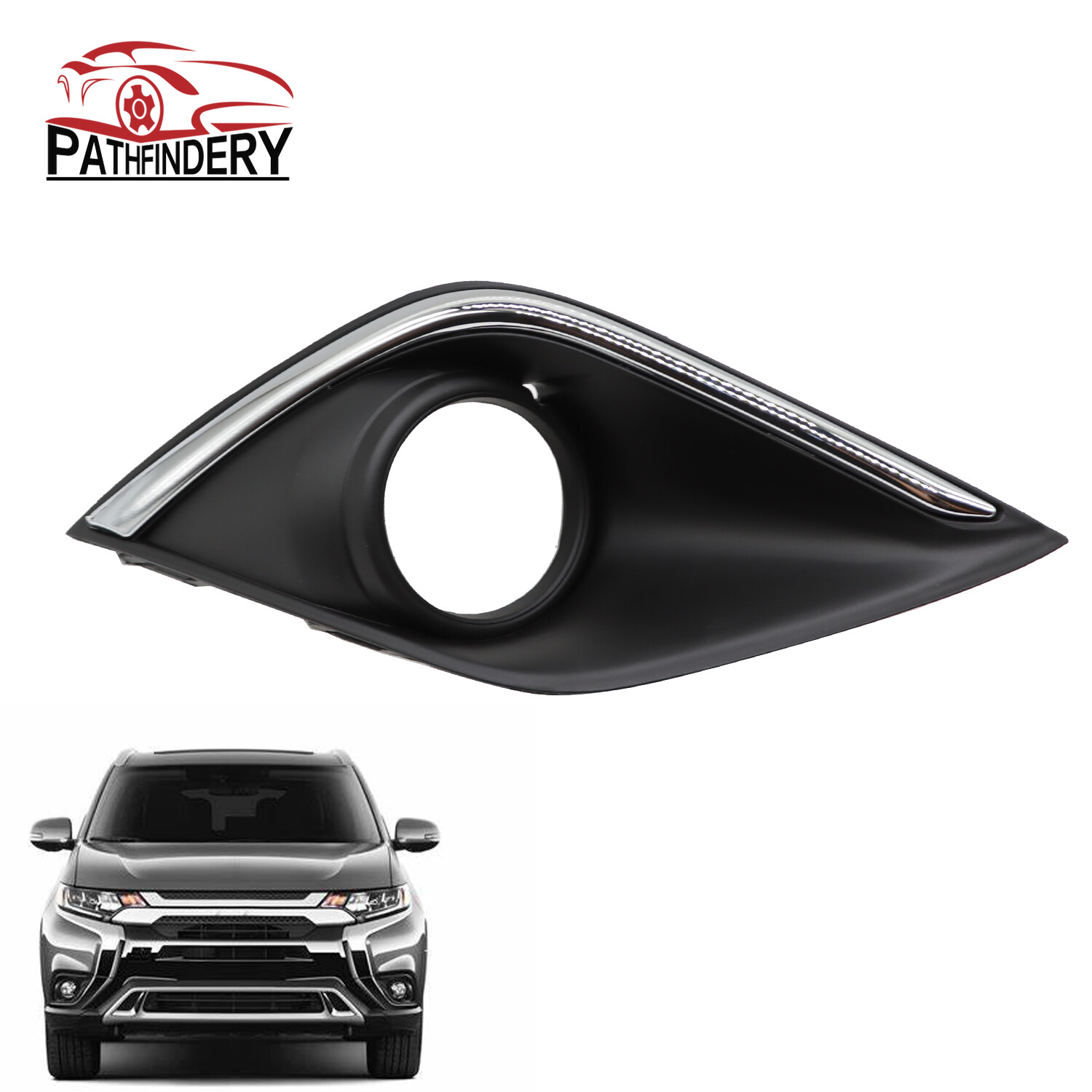 1X Right Passenger Side Bezel Fog Light Cover For Mitsubishi Outlander 2016-2019